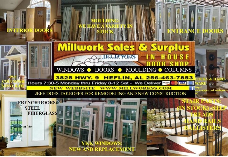 Building Material MIllwork sales & surplus